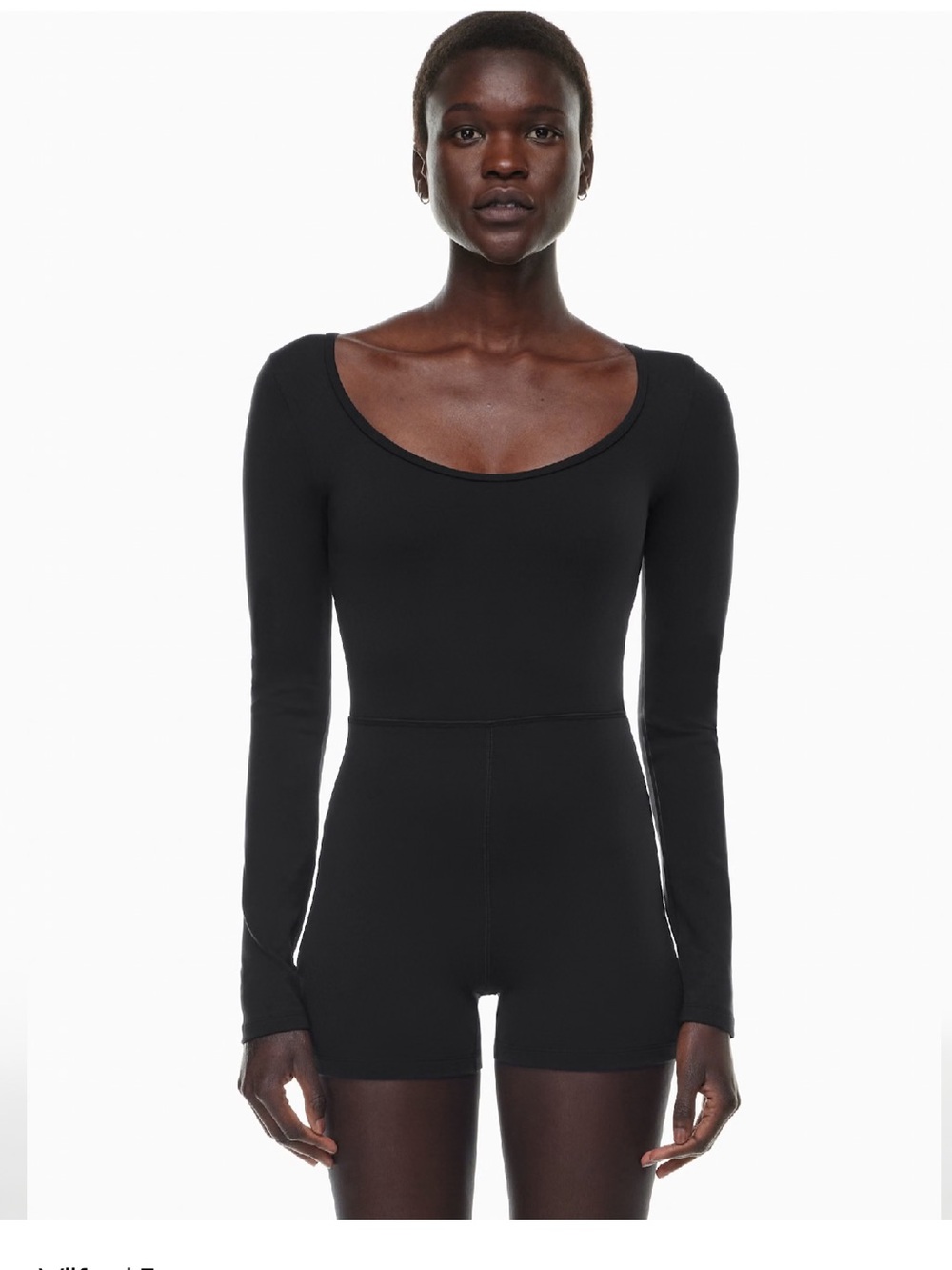 Aritzia Wilfred Free Black Long Sleeve Kaz Romper Size XS